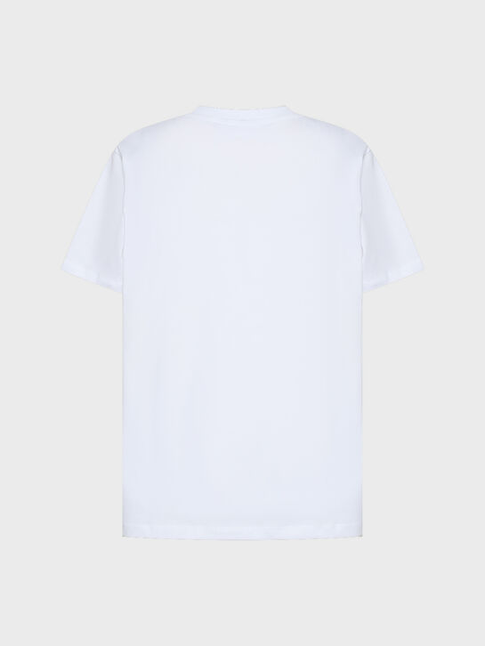 Футболка с принтом кота, белая Molo | Фото 2