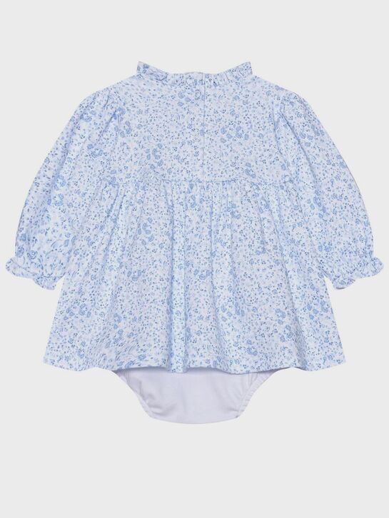 Платье-боди с принтом &quot;голубые цветы&quot; Lyda Baby | Фото 2