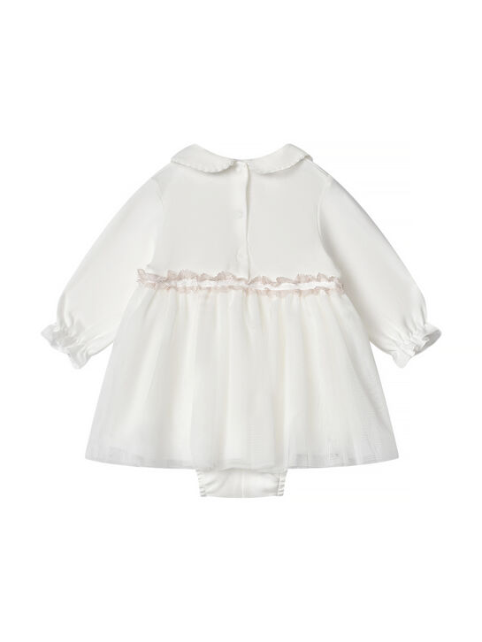 Платье-боди с розочками Monnalisa | Фото 2