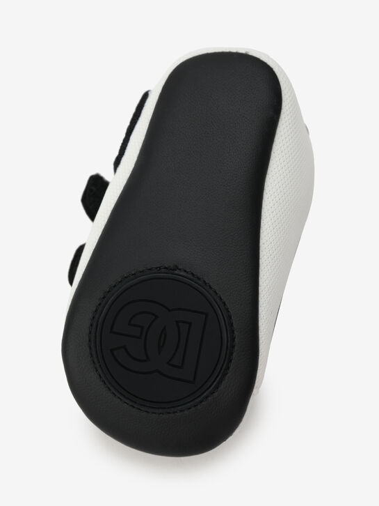 Пинетки-кеды черно-белые с лого Dolce&Gabbana | Фото 6