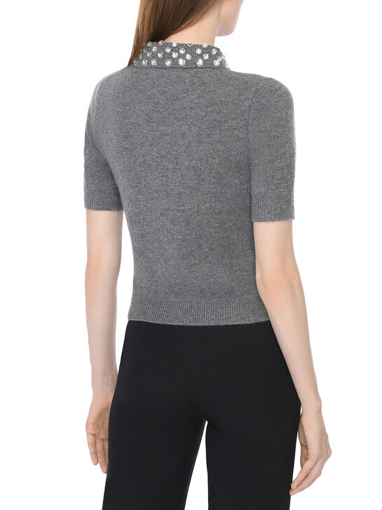 Джемпер-поло, серый Blumarine | Фото 5