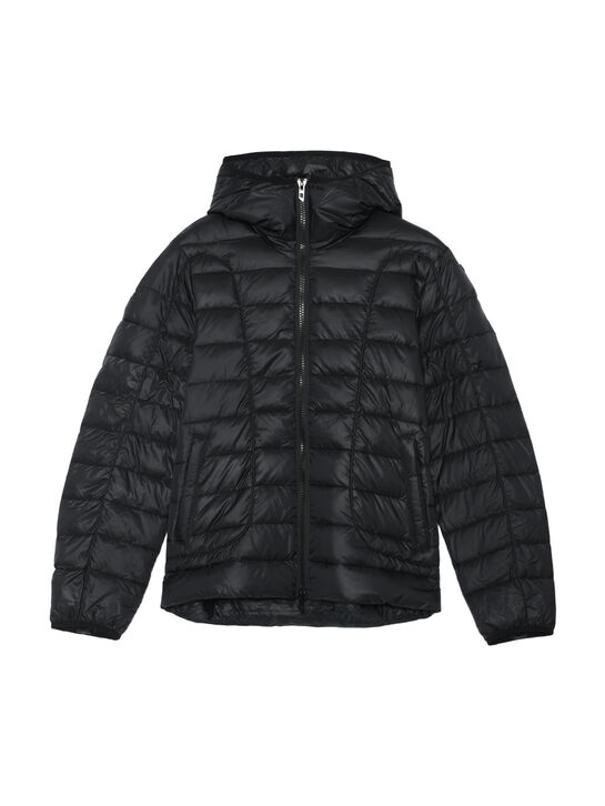 Куртка стеганая, черная Diesel | Фото 1
