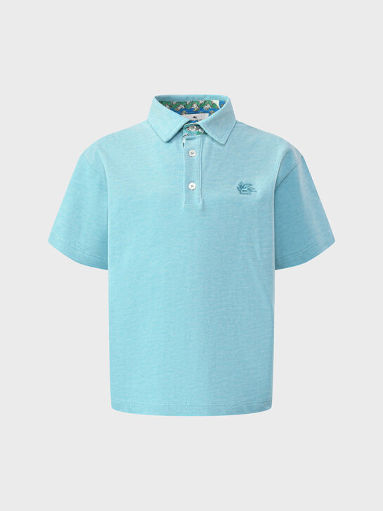 Футболка-поло с лого в тон Etro | Фото 1