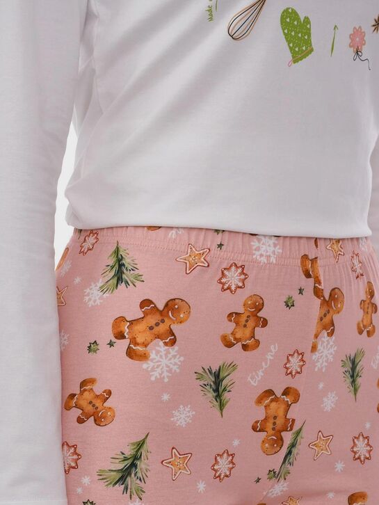 Пижама с принтом &quot;имбирный пряник&quot; Eirene | Фото 12