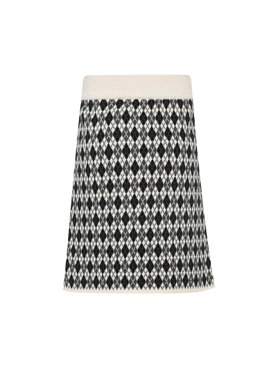 Юбка жаккардовая, черно-белая KengLabel | Фото 6