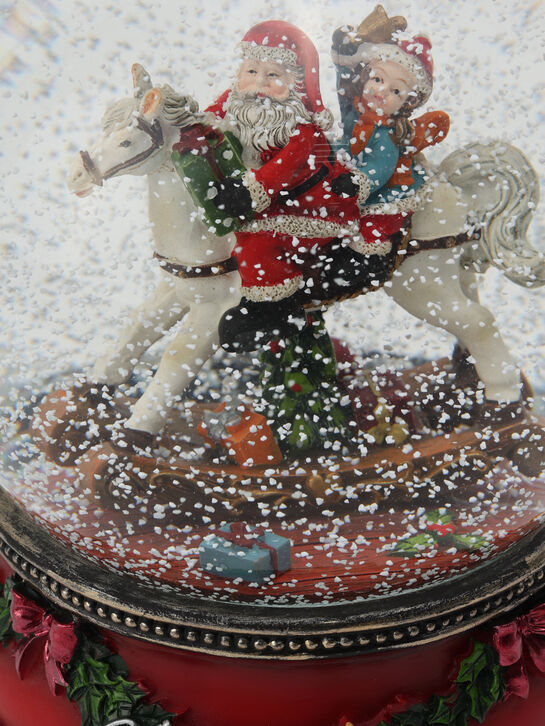 Шар &quot;Санта на лошадке-качалке&quot;, &quot;Двенадцать дней Рождества&quot;, 20 см Musicboxworld | Фото 5