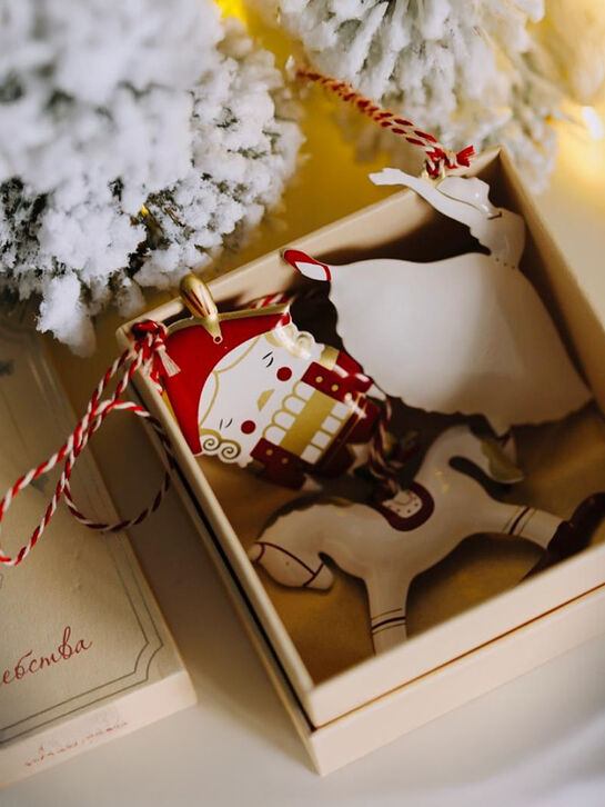 Набор ёлочных игрушек &quot;Щелкунчик&quot;, 3 шт, красно-золотой LUKNO | Фото 2