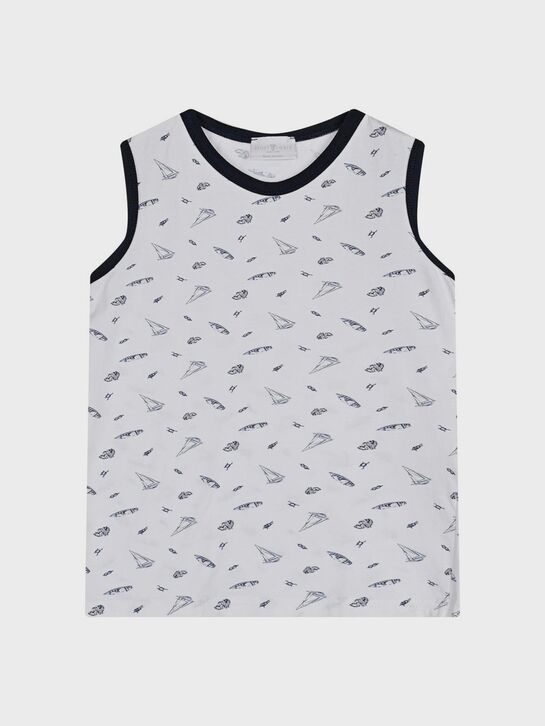 Майка с принтом в кораблик Story Loris | Фото 1