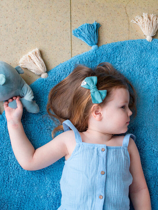 Хлопковый ковер Colorful Blue d140 Lillaland | Фото 4