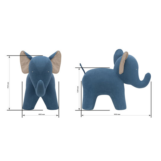 Пуф Elephant, ткань Omega 04/Omega 02 Leset | Фото 11