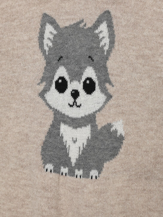 Комбинезон вязаный, принт волчонок Maglificio di Verona | Фото 3