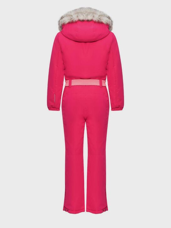 Комбинезон с эко-мехом, малиновый PinBina | Фото 2