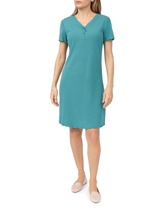 Ночная рубашка цвета морской волны Dan Maralex | Фото 2