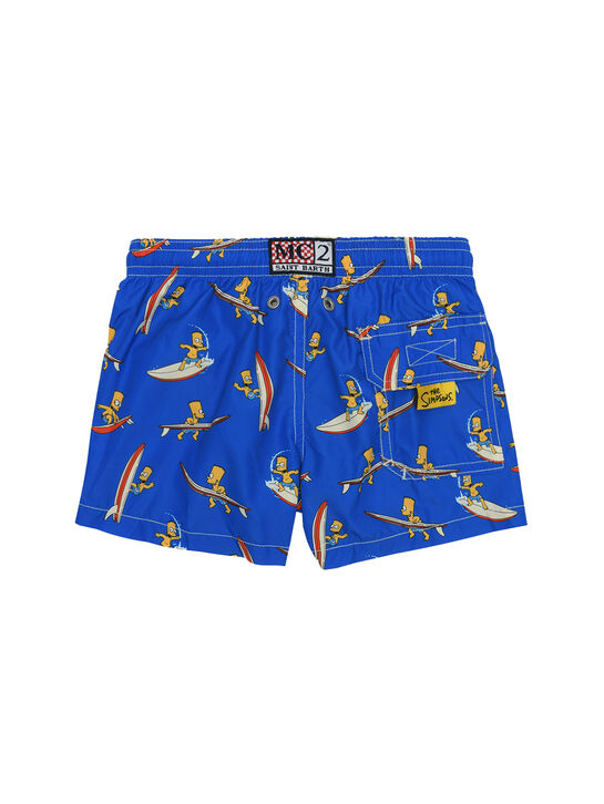 Синие шорты для купания с принтом &quot;Барт Симпсон&quot; Saint Barth | Фото 2