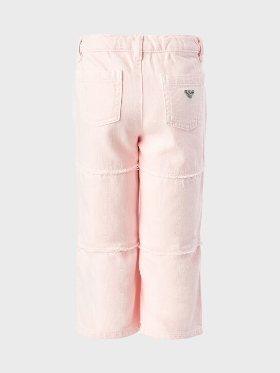 Джинсы с отстрочками на штанинах Emporio Armani | Фото 2