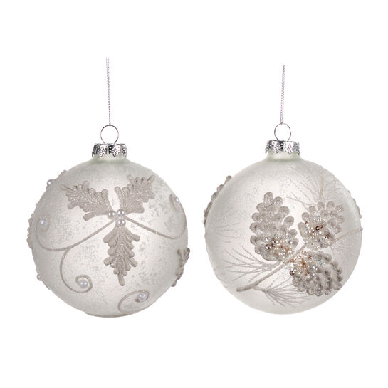 Шар 3D с жемчужинами, 10 см, белый, 2 вида Goodwill | Фото 1