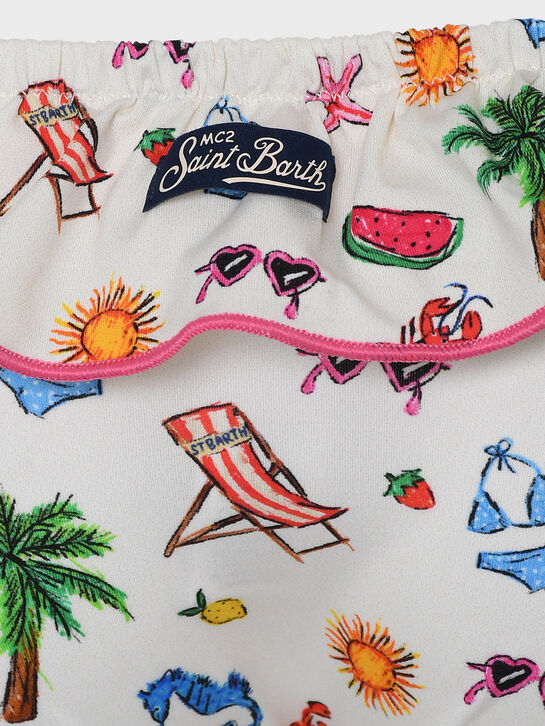 Купальник с цветочным принтом Saint Barth | Фото 6