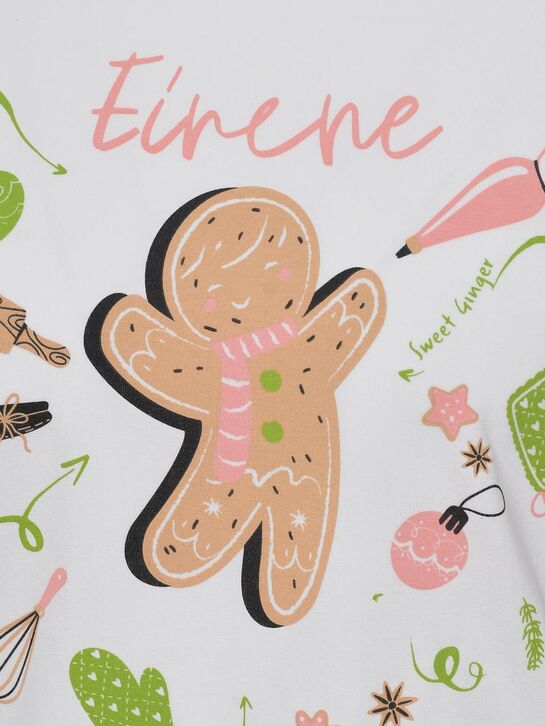 Пижама с принтом &quot;имбирный пряник&quot; Eirene | Фото 11