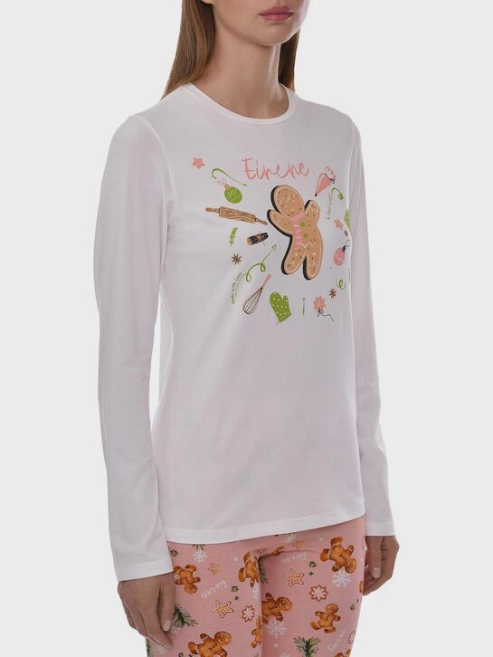 Пижама с принтом &quot;имбирный пряник&quot; Eirene | Фото 3