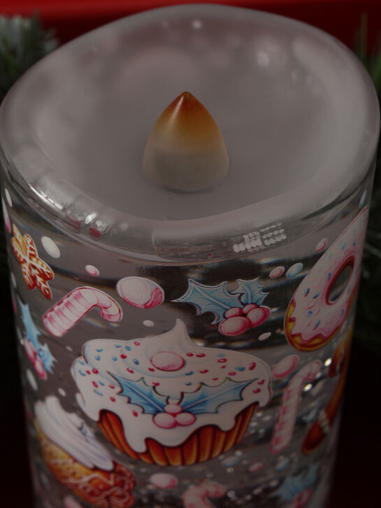 Светодиодная свеча водяная 8×8×20,5 см Timstor | Фото 6