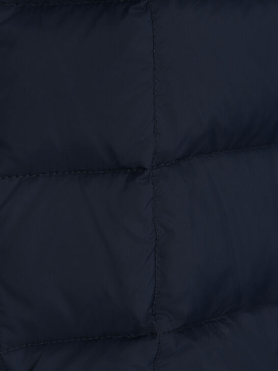 Комбинезон с мехом енота на капюшоне, темно-синий Manudieci | Фото 3