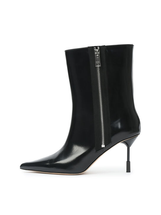 Ботильоны на шпильке с острым носом, черные MSGM | Фото 1