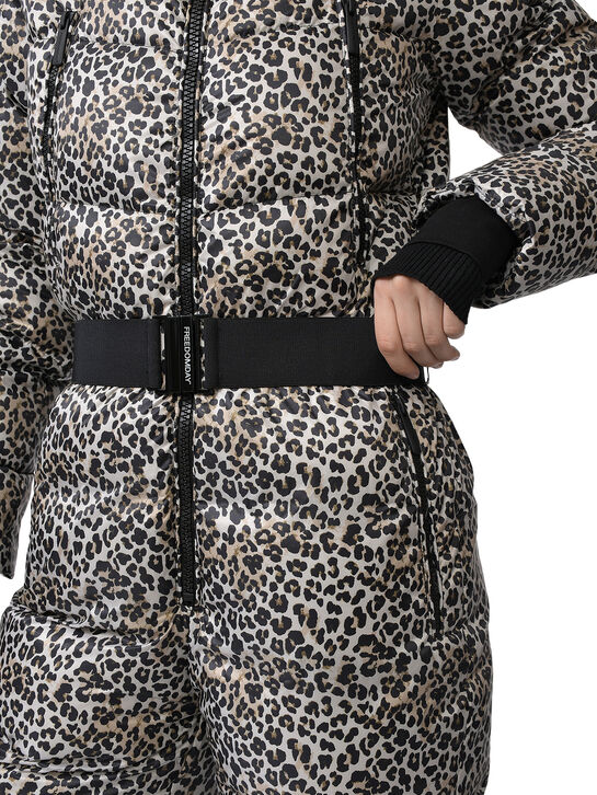 Комбинезон с меховой опушкой на капюшоне, леопардовый Freedomday | Фото 5