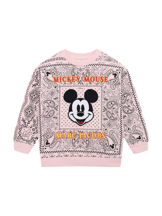 Свитшот с принтом &quot;Микки Маус&quot;, розовый Marc Jacobs | Фото 1