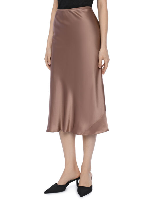 Юбка шелковая, бронзовая Dorothee Schumacher | Фото 3
