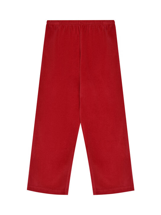 Пижама из велюра, красная Story Loris | Фото 4