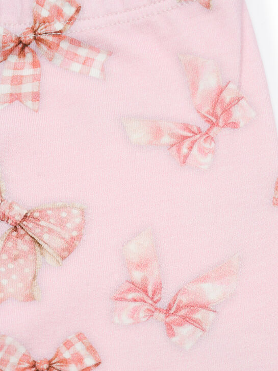 Леггинсы, принт банты Monnalisa | Фото 3