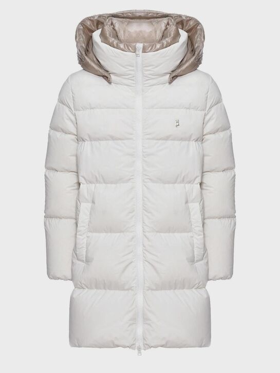 Пальто с бежевым капюшоном Herno | Фото 1