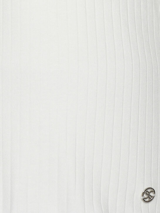 Водолазка в рубчик, белая Dan Maralex | Фото 3