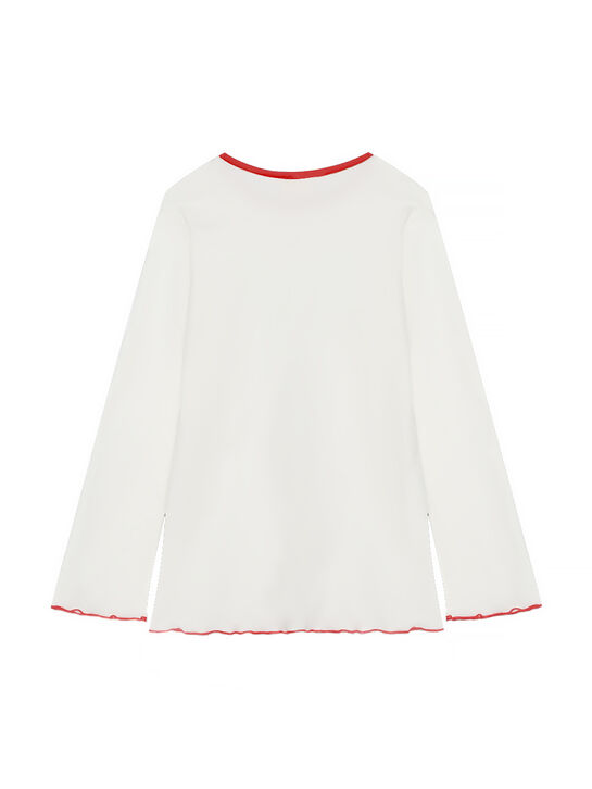 Пижама с новогодним принтом и брюками в клетку Story Loris | Фото 3