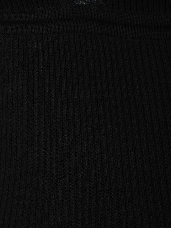 Топ с трикотажными бретелями, черный Blumarine | Фото 7