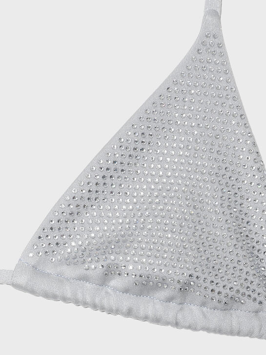 Купальник со стразами, серебристый Saint Barth | Фото 6