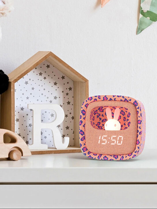 Светильник-часы Billy Clock Pink Leopard MOB | Фото 5