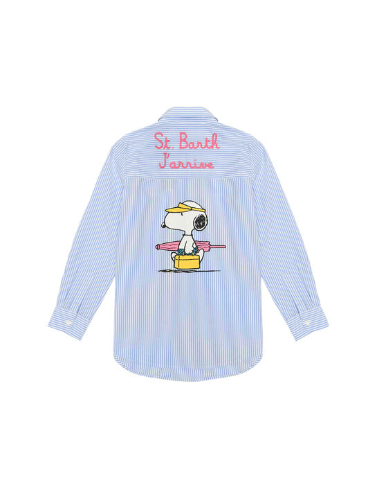 Рубашка в полоску с принтом &quot;Снуппи&quot; Saint Barth | Фото 2