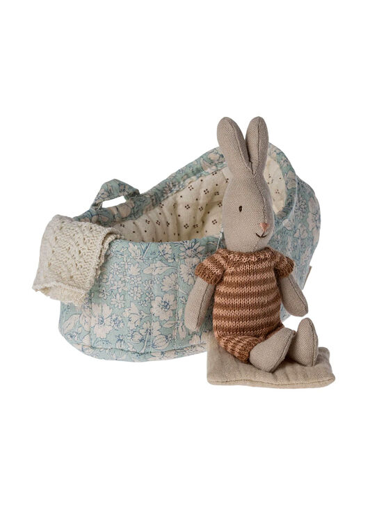 Игрушка Кролик в микрокроватке-переноске Maileg | Фото 1