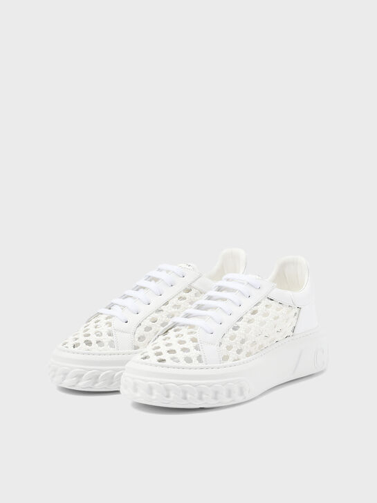 Кеды плетеные, белые Casadei | Фото 2