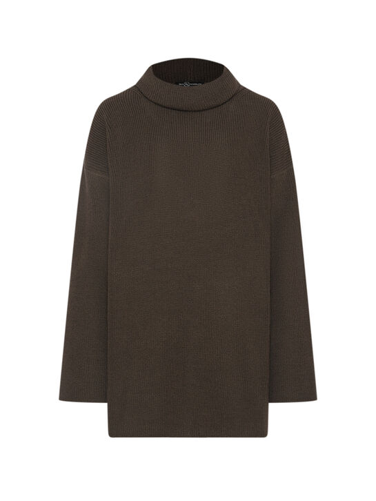 Свитер с широким воротником, коричневый Dan Maralex | Фото 1