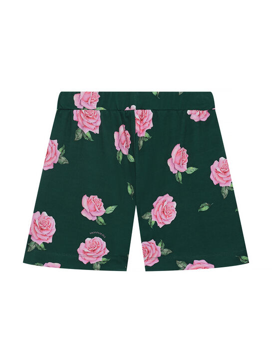 Шорты с принтом &quot;розы&quot; Monnalisa | Фото 2