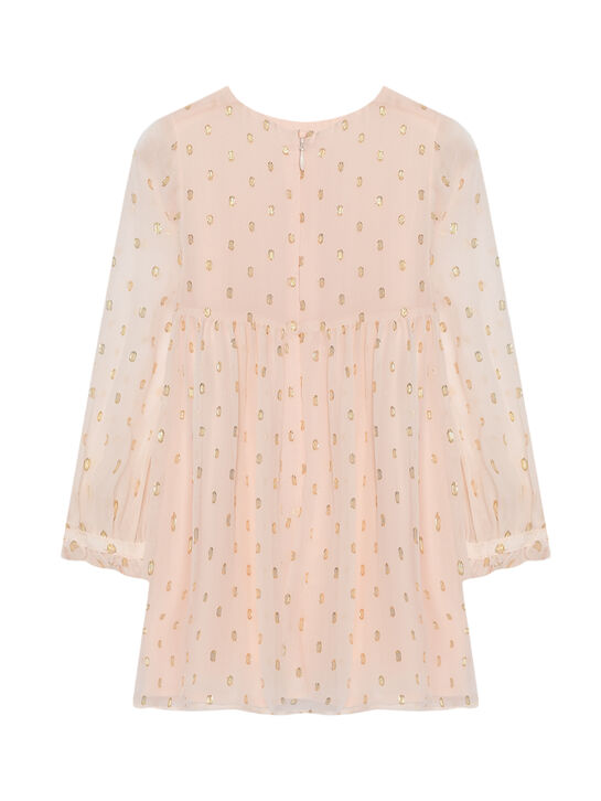 Платье в горошек, розовое Chloe | Фото 2