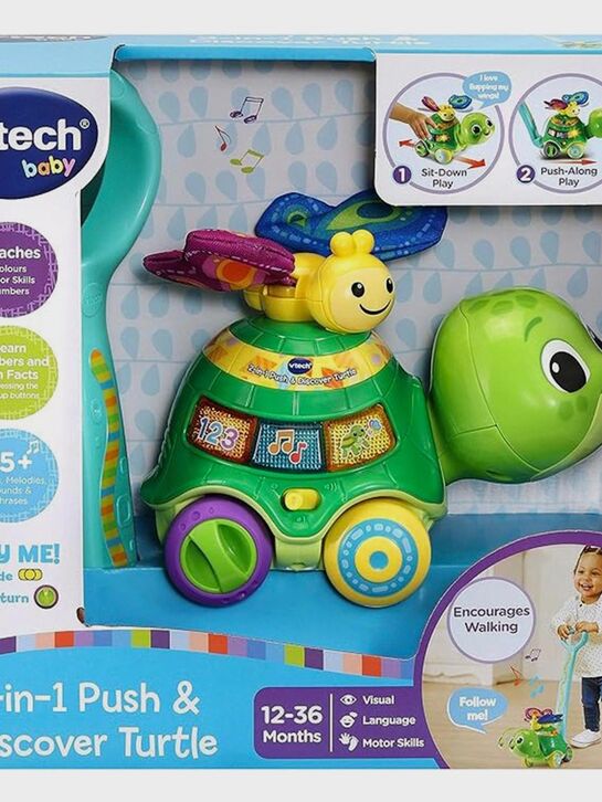 Черепаха &quot;Толкай и Изучай&quot; 2 в 1 Vtech | Фото 2