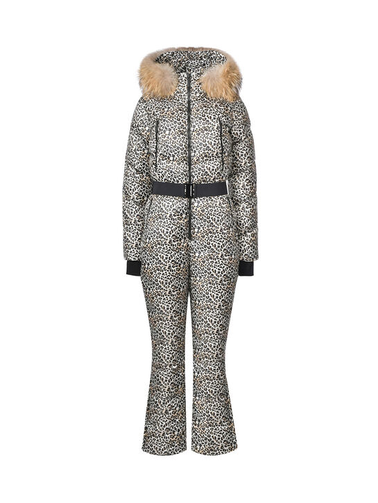 Комбинезон с меховой опушкой на капюшоне, леопардовый Freedomday | Фото 1