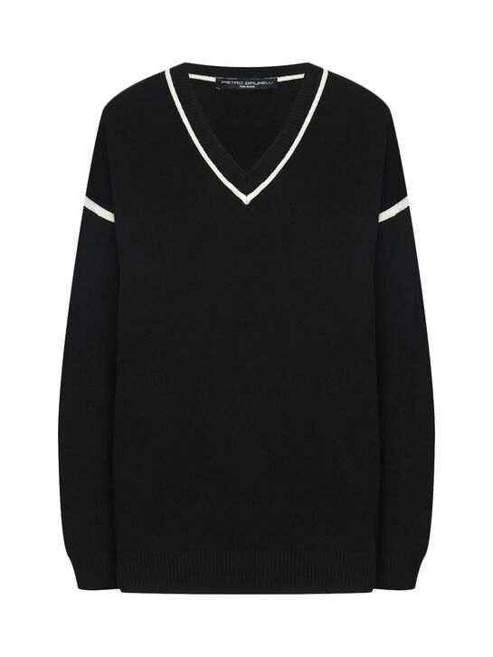 Свитер CRYSTAL, черный Pietro Brunelli | Фото 1
