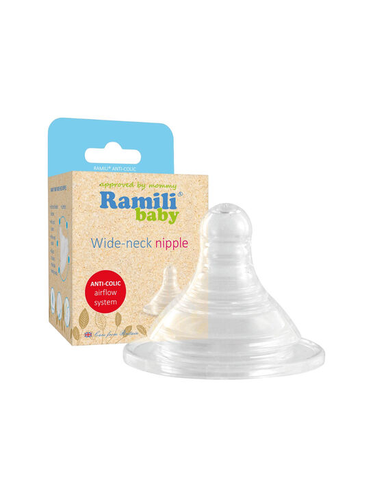 Противоколиковая бутылочка для кормления Ramili Baby 240 мл. с двумя сосками 0+ и 3+ (240MLBT100M, слабый и средний поток)  | Фото 4