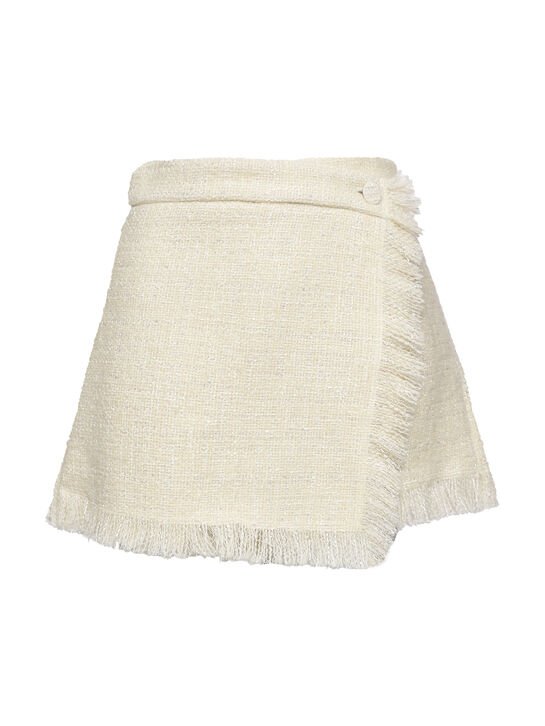 Юбка-шорты твидовые MSGM | Фото 1