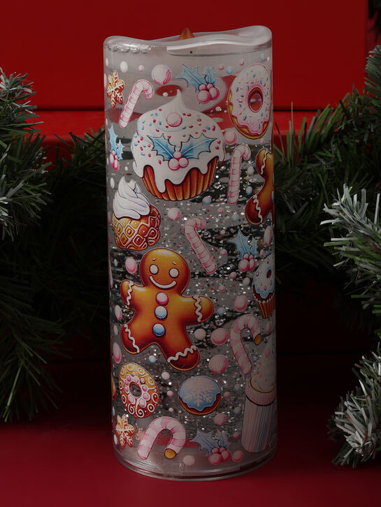 Светодиодная свеча водяная 8×8×20,5 см Timstor | Фото 2