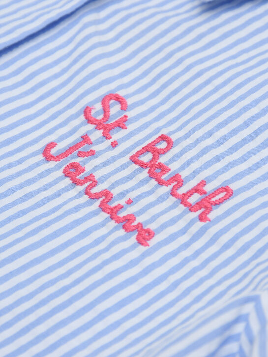 Рубашка в полоску с принтом &quot;Снуппи&quot; Saint Barth | Фото 3